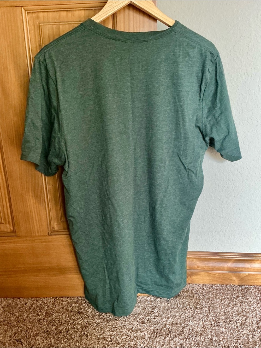 Morning Wood Campgrounds Mens MoonShot T-Shirt Large L Funny Tee Green NEW - Picture 3 of 4